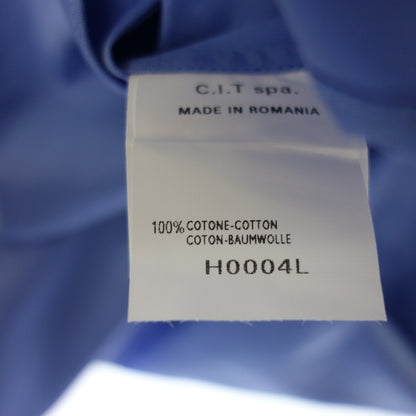 Like new◆Armani COLLEZIONI long sleeve shirt men's blue cotton size 45 ARMANI COLLEZIONI [AFB54] 