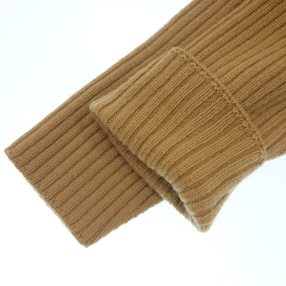 Hermes Knit Sweater Turtleneck Scarf Pattern Margiela Period Women's M Brown HERMES [AFB17] [Used] 