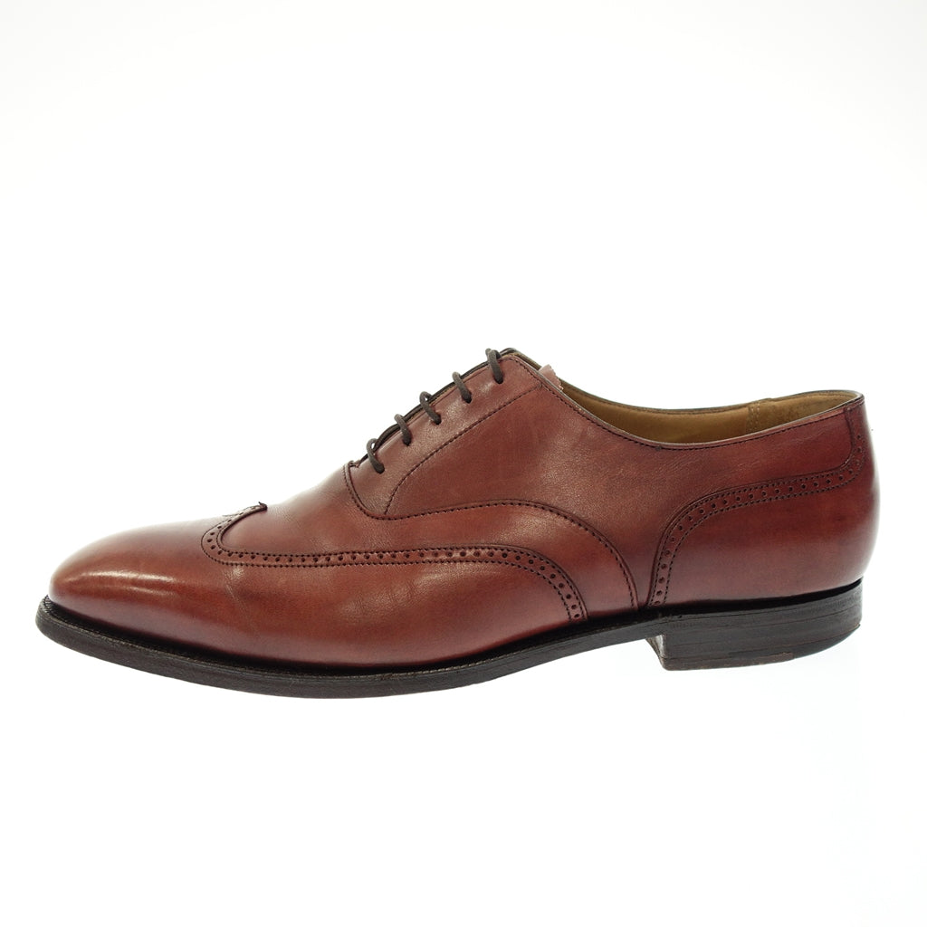 美品◆クロケット＆ジョーンズ ブローギングシューズ ブラインドブローグ クリーデン メンズ 8.5 ボルドー Crockett＆Jones CLIVEDEN【AFC11】