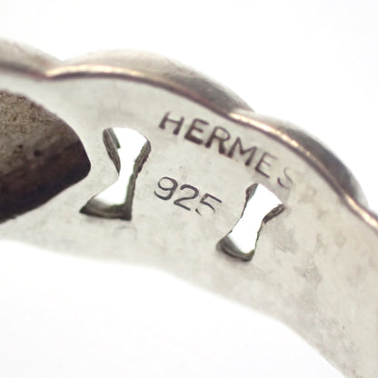 爱马仕戒指小册子系列复古 SV925 银 17 号带盒 HERMES [AFI15] [二手] 