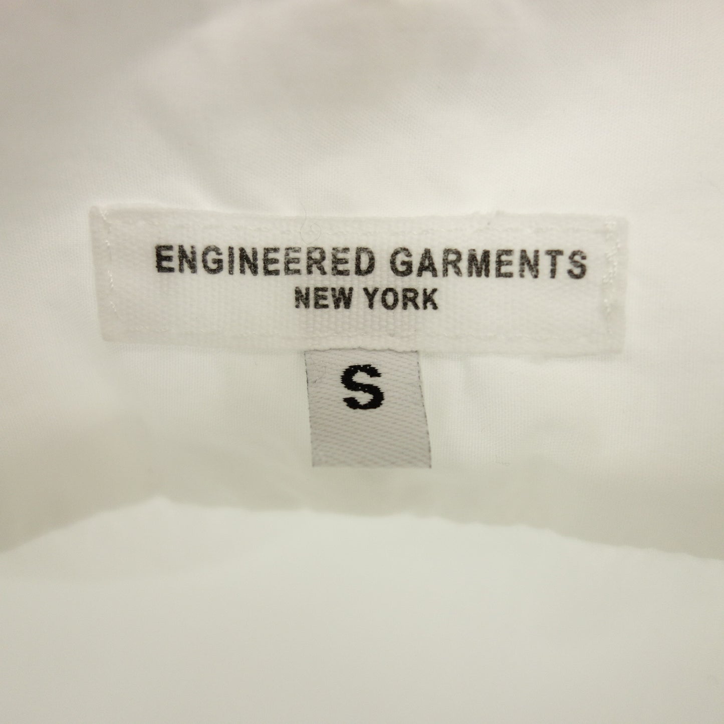 Used ◆ Engineered Garments Shirt Band Collar Men's White S ENGINEERED GARMENTS [AFB29] 