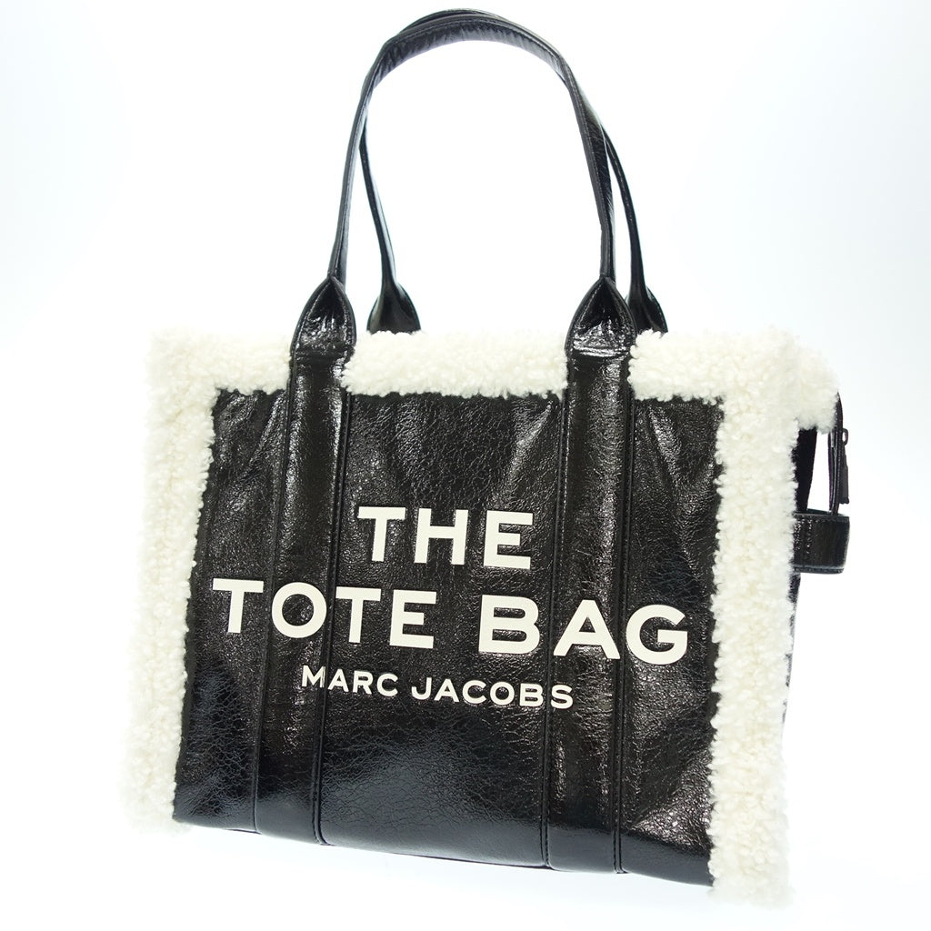 極美品◆マークジェイコブス トートバッグ クリンクルレザー バイカラー H050L01RE21 MARC JACOBS【AFE8】