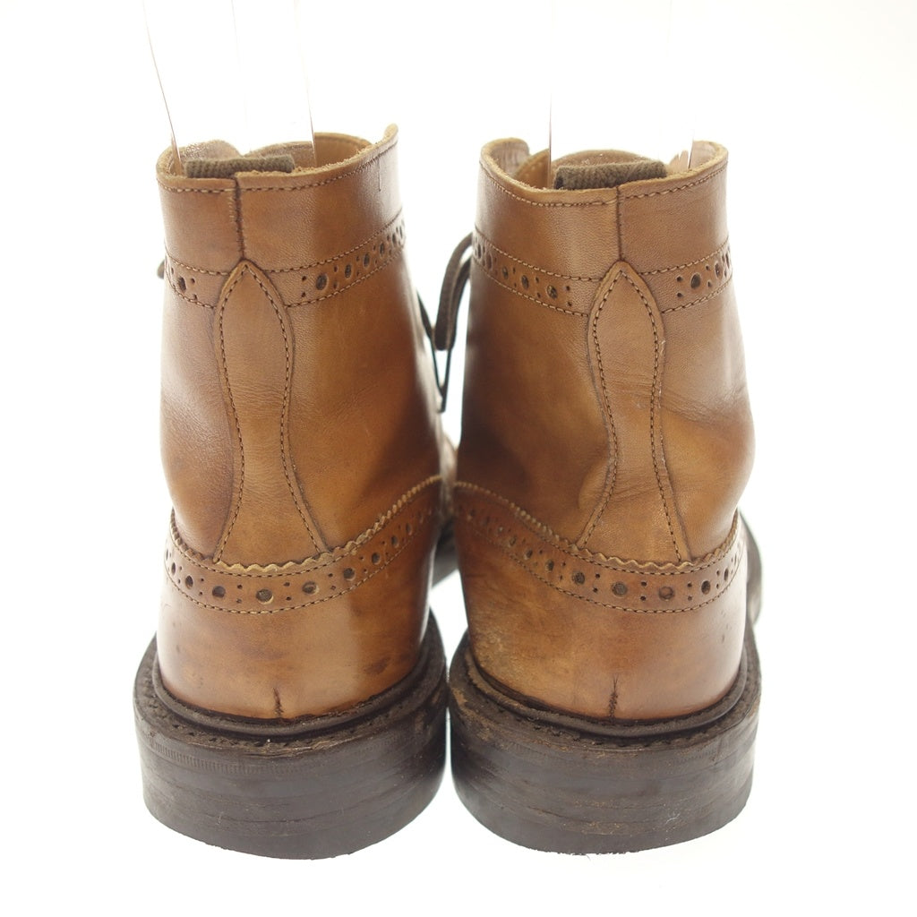 Used ◆Trickers Country Boots Moulton M2508 Men's Brown Size 8.5 TRICKERS MALTON [AFC41] 