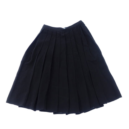 Prada pleated skirt 18SS black 36 [AFB54] 