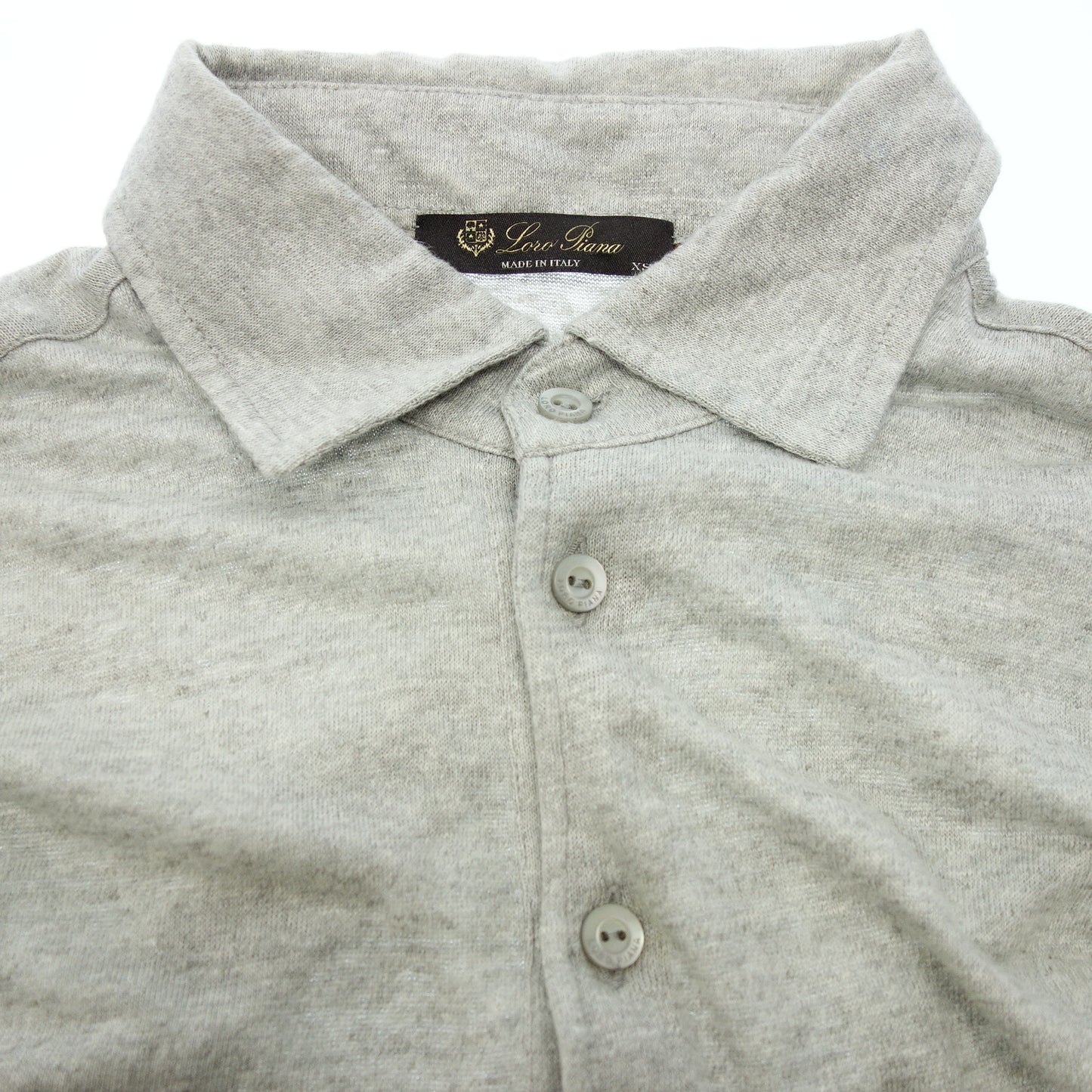 二手 ◆ Loro Piana 短袖上衣 Polo 衫尺码 XS 意大利制造 男士灰色 Loro Piana [AFB3] 