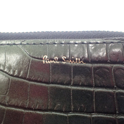 Good Condition◆Paul Smith BPW515 Croco Embossed Leather Wallet Case Paul Smith [AFI9] 