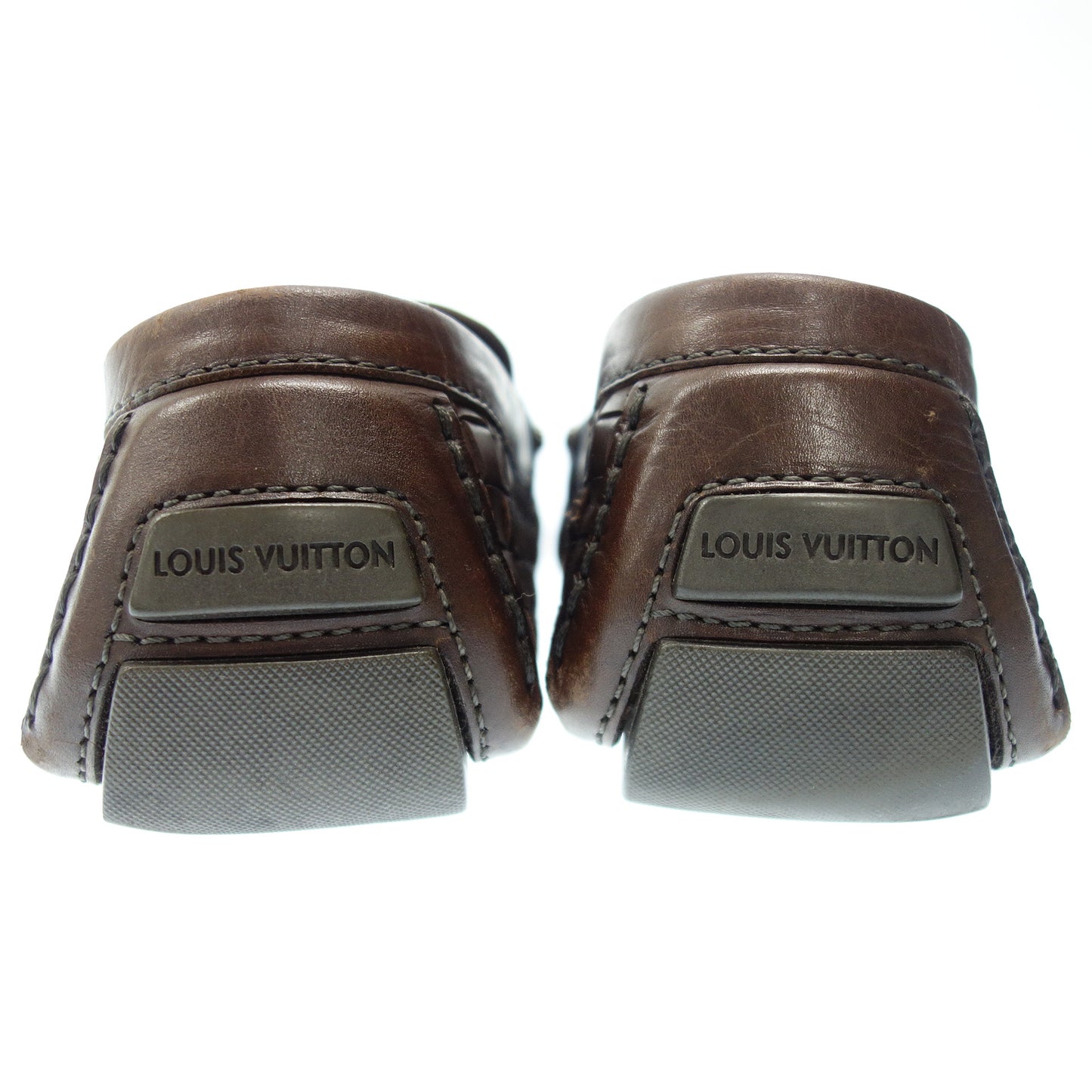 Louis Vuitton driving shoes Monte Carlo line LV metal fittings men's 10.5 brown LOUIS VUITTON [AFC20] [Used] 