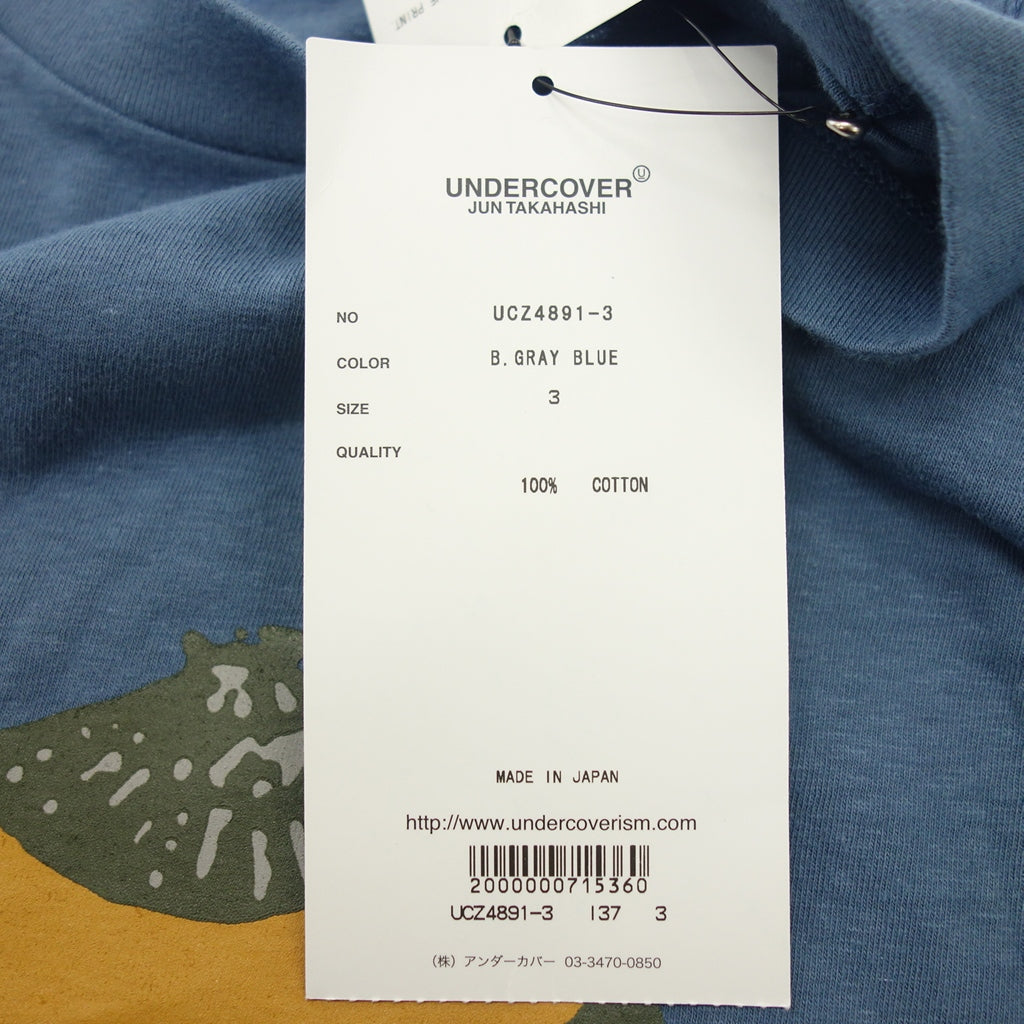 Very good condition◆Undercover long sleeve T-shirt cut and sew UCZ4891-3 THRONE OF BLOOD Men's size 3 Blue UNDERCOVER [AFB38] 