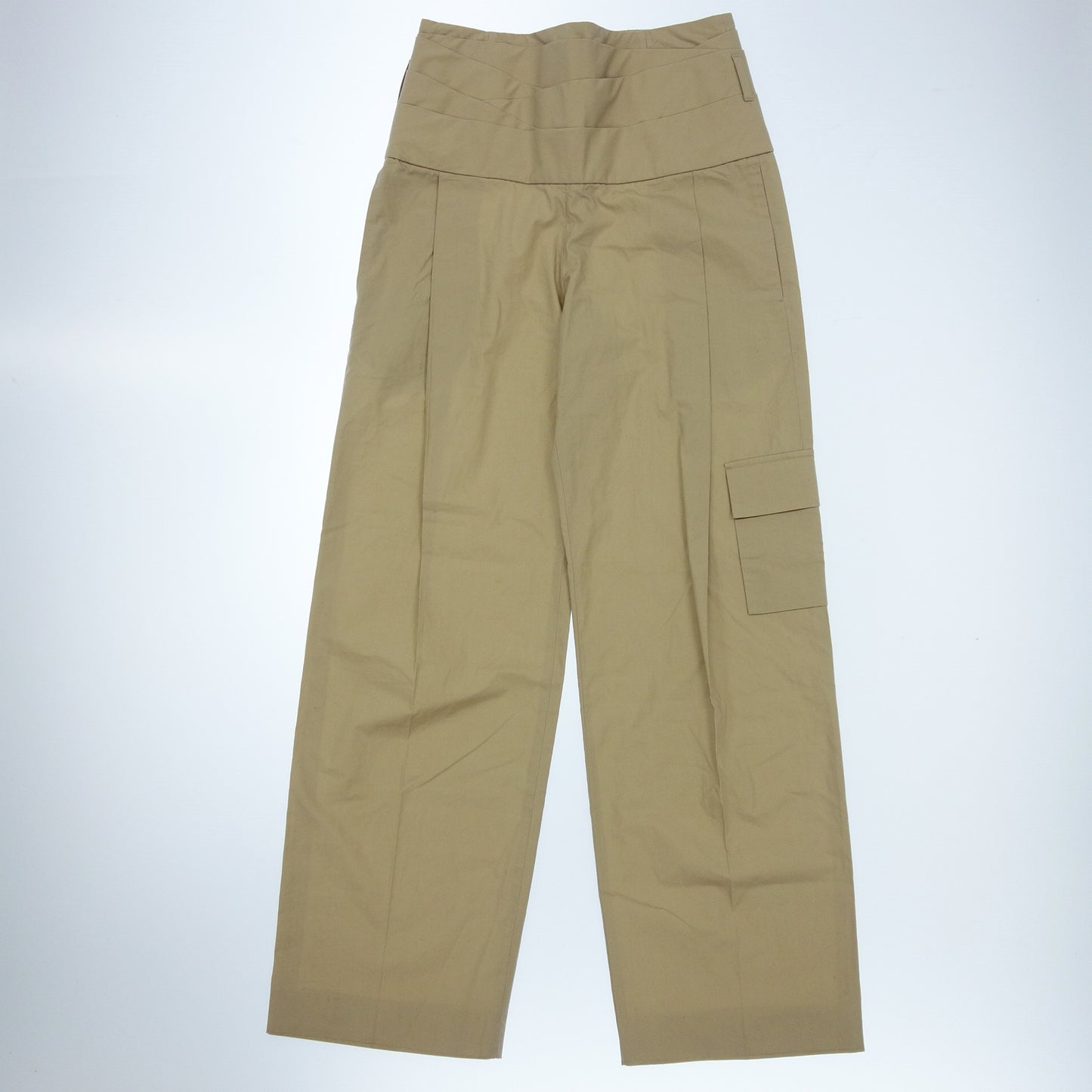 LOEWE Cotton Pants High Waist Women's 36 Beige LOEWE [AFB6] [Used] 