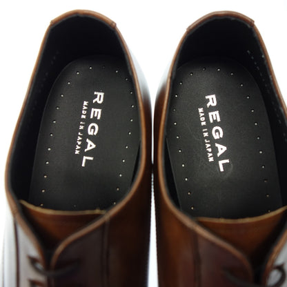 Like new◆Regal Leather Shoes Straight Tip 725R Men's Size 25.5cm Brown REGAL [AFC28] 