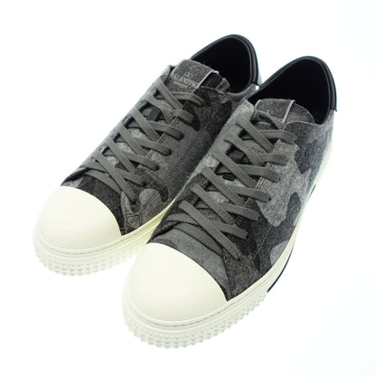 Very good condition◆Valentino Lace-up sneakers Leather switching Camo pattern TJ898 Men's 43 Gray VALENTINO [AFD7] 