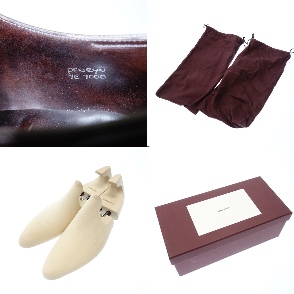 極美品◆ジョンロブ レザーシューズ ダブルモンク PENRYN メンズ 7 茶 JOHN LOBB【AFD1】