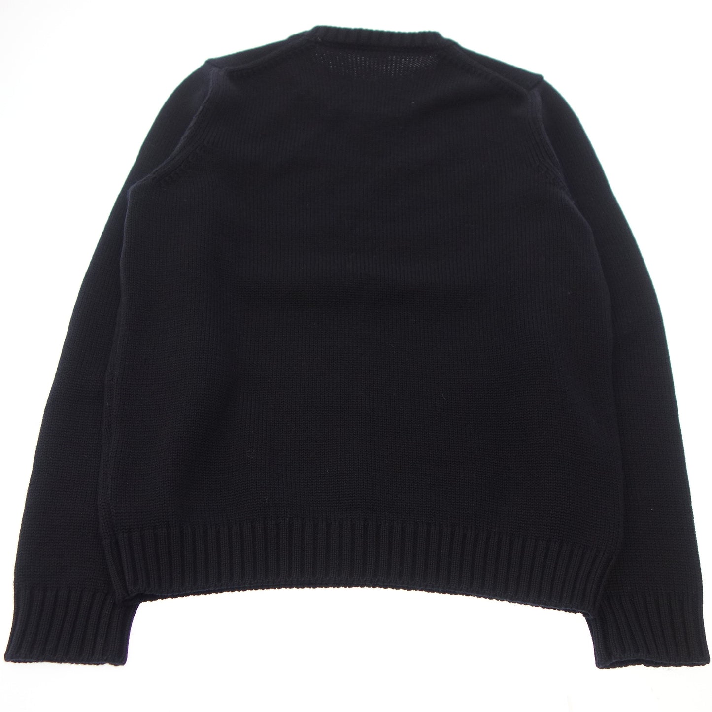 Good condition◆ZANONE wool knit size 46 men's black ZANONE [AFB11] 