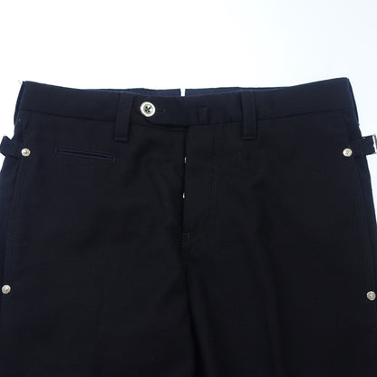 Very good condition ◆Pty Zero Uno Slacks Wool Side Adjuster Men's 44 Black PT01 [AFB12] 