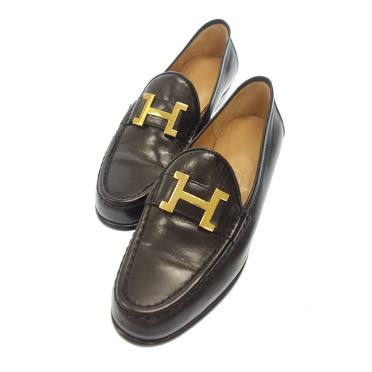 Good Condition◆Hermes Loafers Constance Women's Black Size 35 HERMES CONSTANCE [AFC45] 