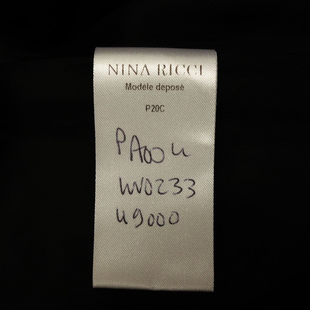 状况良好◆ Nina Ricci 裤子宽女士黑色尺寸未知 NINA RICCI 39 AVENUE MONTAIGNE PARIS [AFB5] 