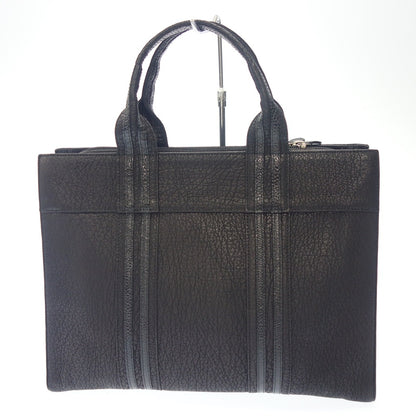 Very good condition◆JRA certified tote bag business bag shark leather black JRA [AFE6] 