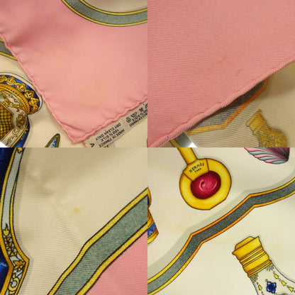 Used ◆Hermes Scarf Carre 90 Pourvu qu'on ait l'ivresse Perfume Pattern Silk Pink HERMES [AFI22] 