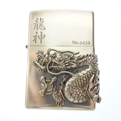 二手 ◆Zippo 龙神 银 No.0439 2006 年制造 ZIPPO [AFI13] 