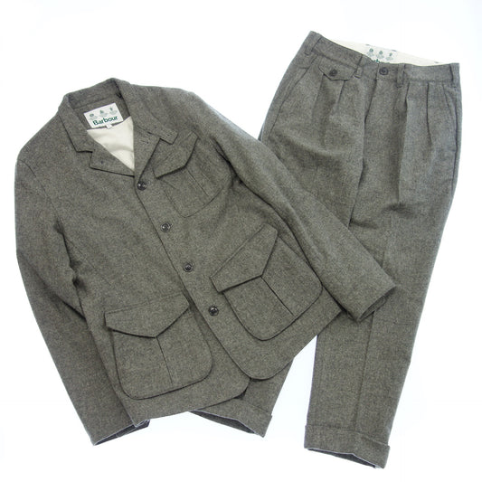 Used ◆ Barbour Setup Trent Blazer Slacks Wool Men's Gray S BARBOUR [AFB44] 