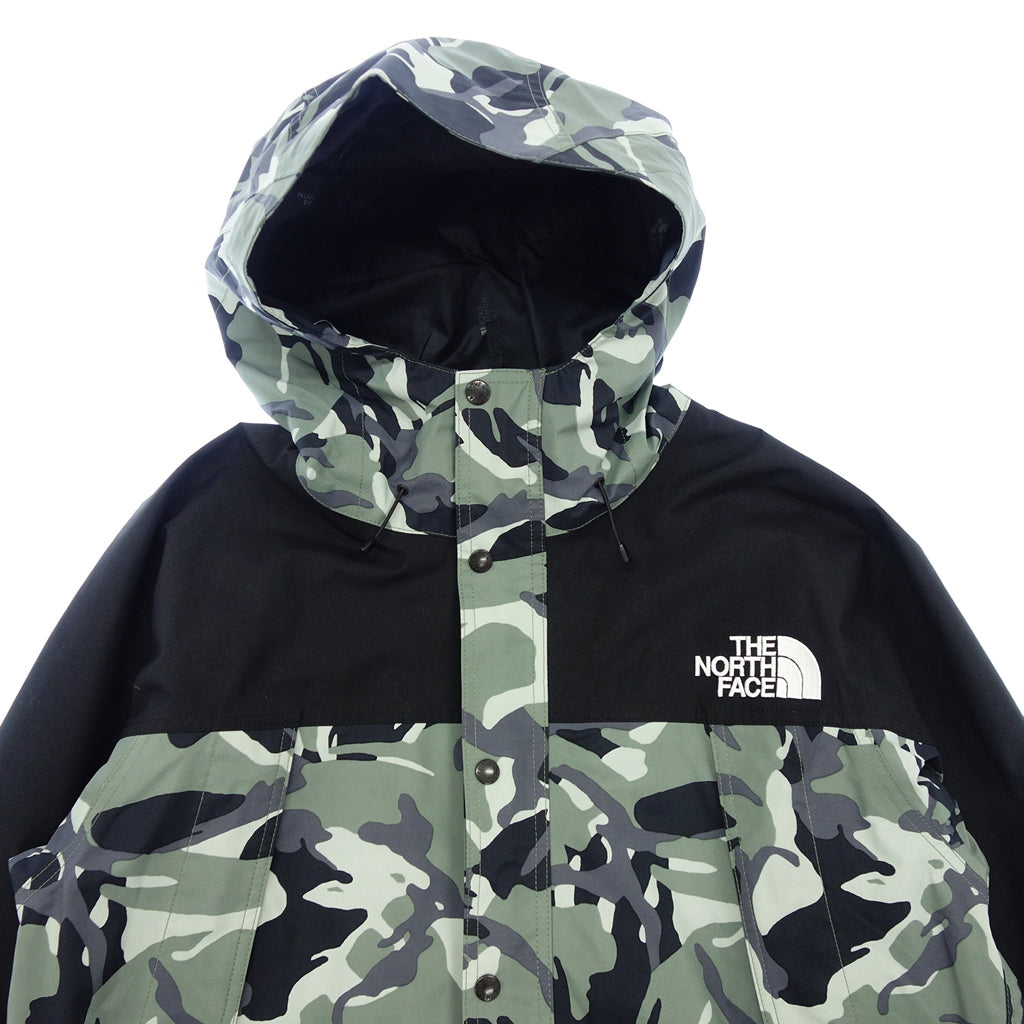 極美品◆ザ ノースフェイス マウンテンライトジャケット NP11834 メンズ グリーン×ブラック サイズXXL THE NORTH FACE【AFB47】