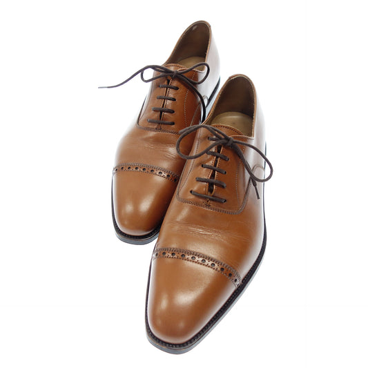 Good condition ◆ Carmina punched cap toe shoes 80324 Sartore Camier with shoe tree Men's Brown Size 7.5 CARMIA [AFC26] 