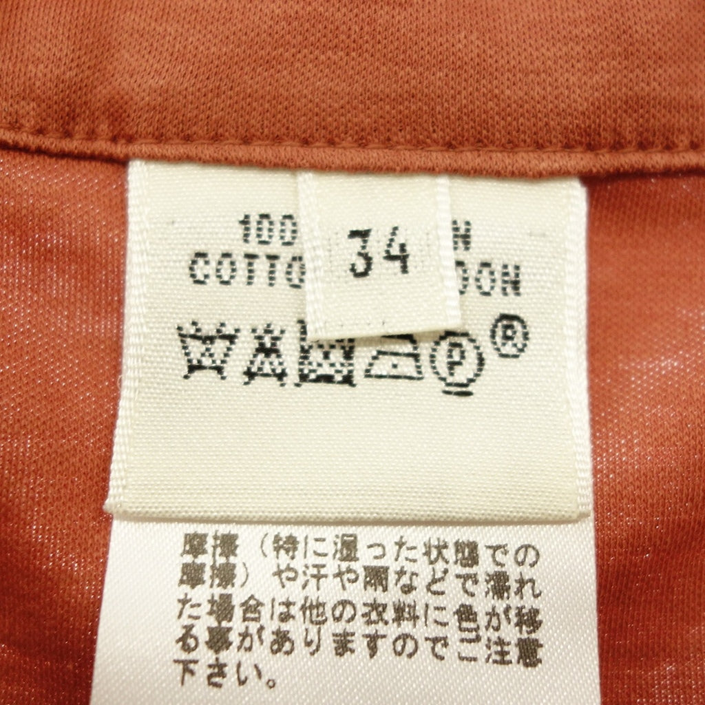 Very good condition◆Hermes Wrap Skirt Cotton Women's 34 Orange HERMES [AFB40] 