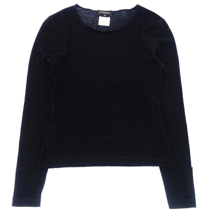 Good Condition◆CHANEL Knit Sweater Cashmere 100 00A Size 38 Women's Black CHANEL [AFB5] 