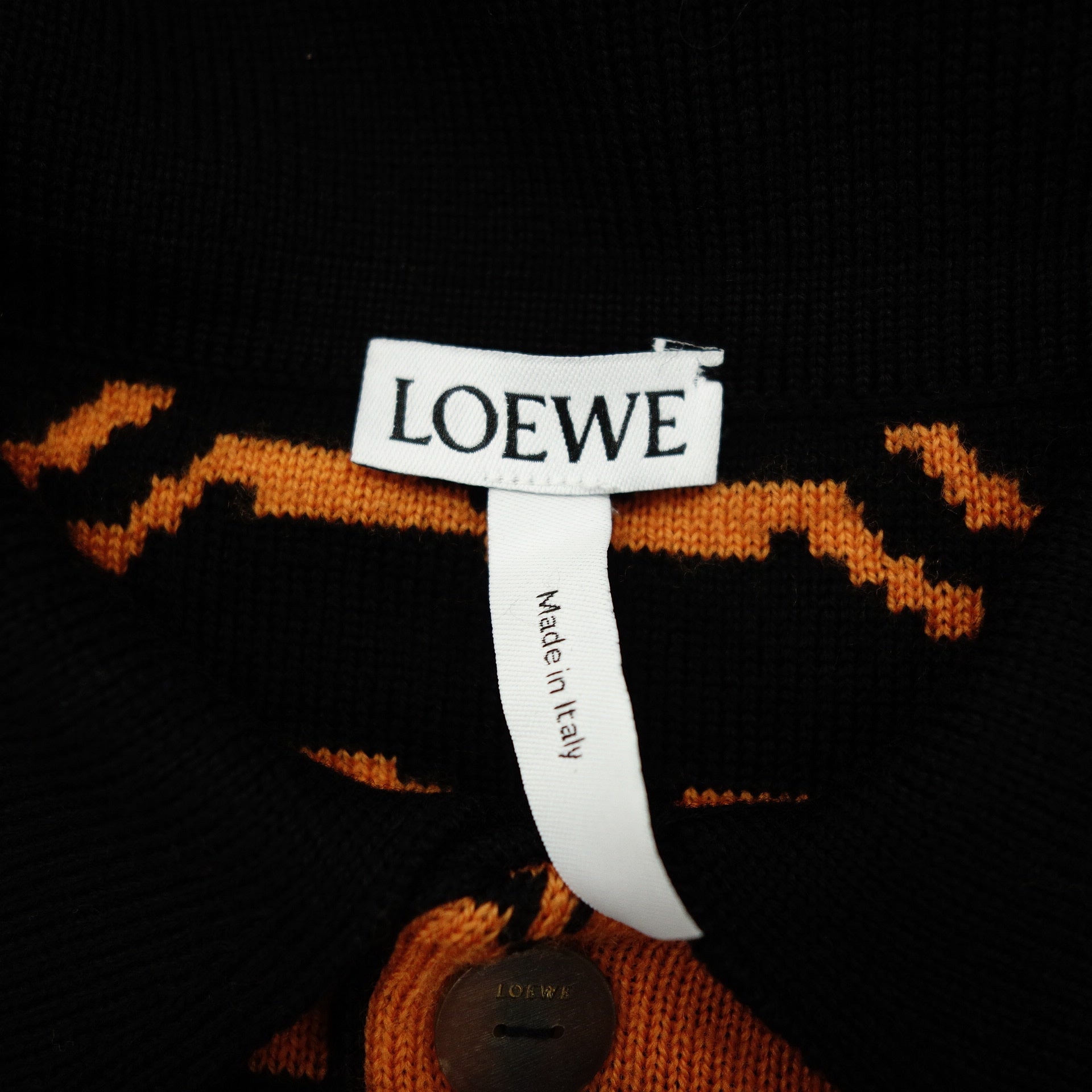 ロエベ ニットセーター タイガー 17140822101 メンズ オレンジ L LOEWE