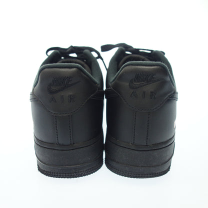 Used ◆ Nike Supreme Leather Sneakers AIR FORCE 1 LOW SP CU9225-001 Men's Black Size 27.5 NIKE×SUPREME [AFD8] 