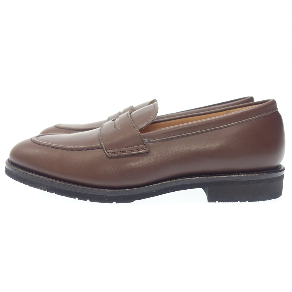 Unused ◆GEOX coin loafer 1374 Men's Brown Size 27 GEOX [AFD3] 