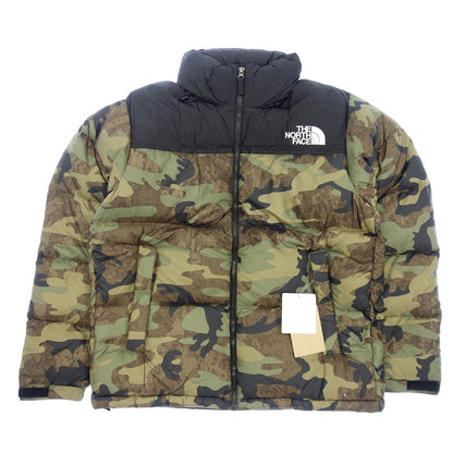 Unused ◆ The North Face Down Jacket Novelty Nuptse ND92336 Men's Khaki Size L Camouflage Pattern THE NORTH FACE [AFA15] 