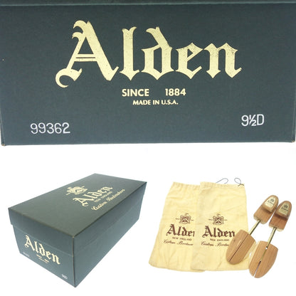 状况良好 ◆ Alden 硬币乐福鞋 皮鞋 99362 Vanlast 男式 9.5 黑色 带盒 Alden [LA] 