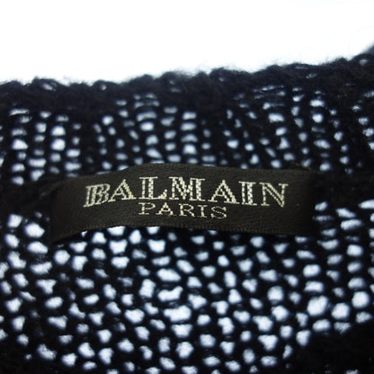 Used ◆ Balmain long sleeve knit sweater wool men's size XS black BALMAIN [AFB14] 