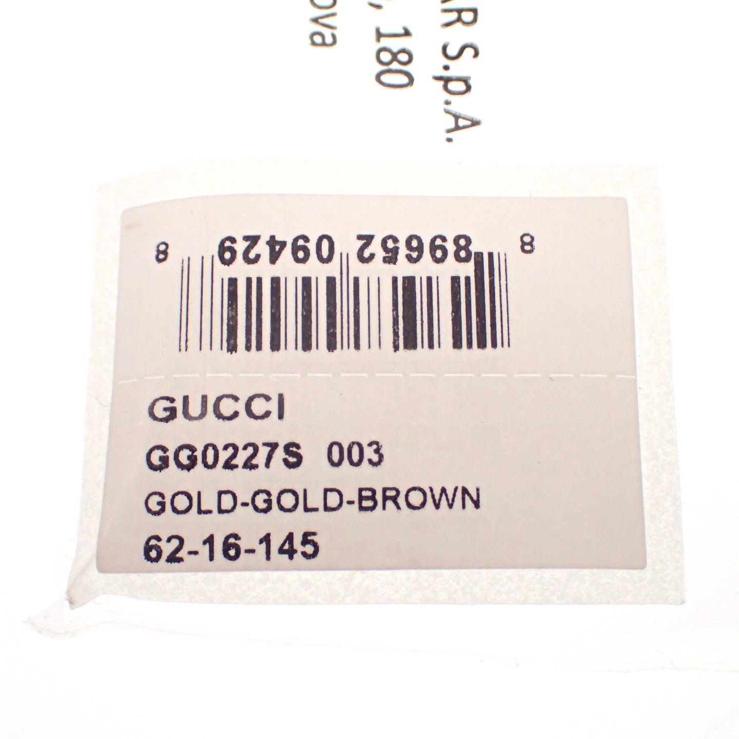 Unused ◆ Gucci Sunglasses Color Lens 62□16-145 GG0227S Gold Series with Case Ladies GUCCI [AFI10] 