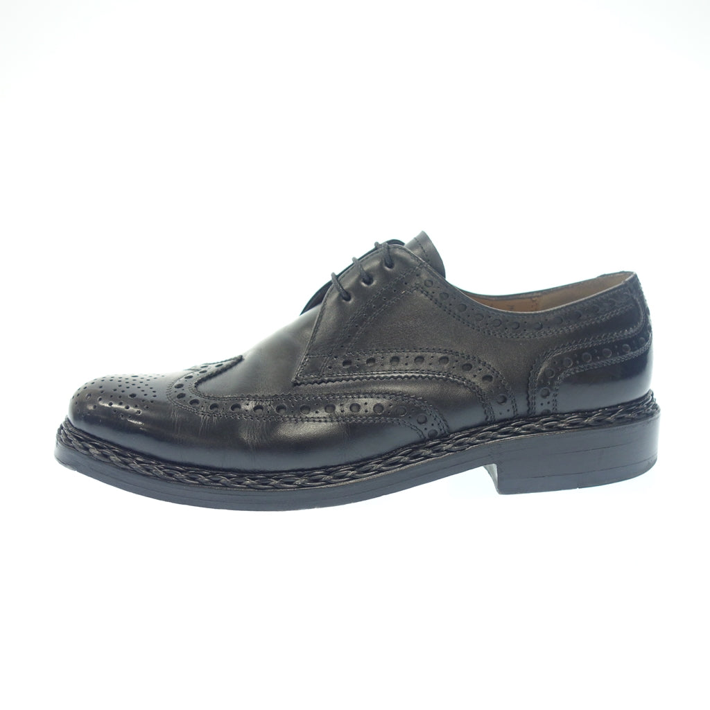 Used ◆Heinrich Dinkelacker Leather Shoes Wingtip RIO Men's 7 Black HEINRICH DINKELACKER [LA] 