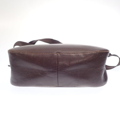 Used ◆HAMANO one shoulder bag leather brown HAMANO [AFE11] 