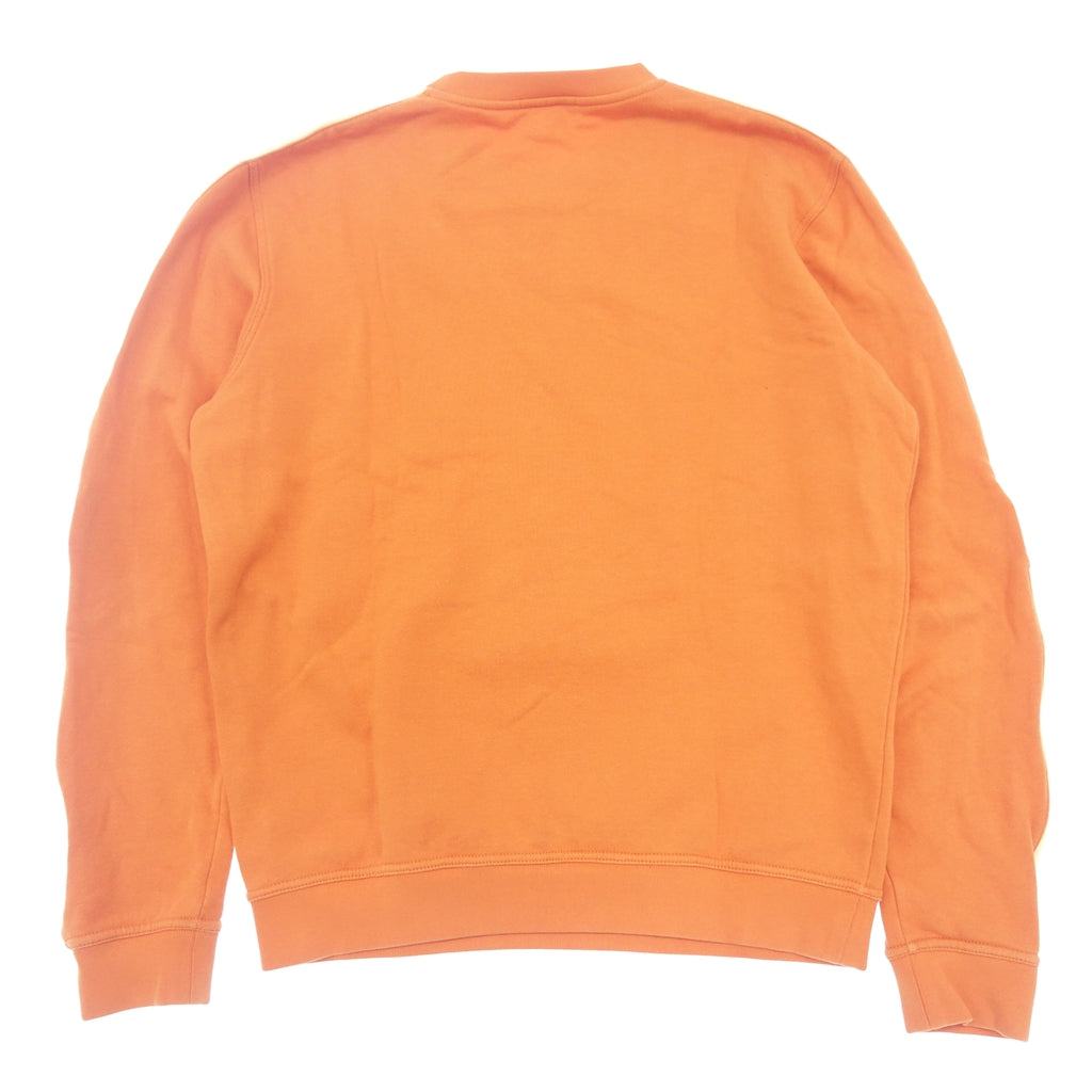 Good condition◆Hermes sweatshirt side line brushed lining men's orange size L Hermes [AFB35] 