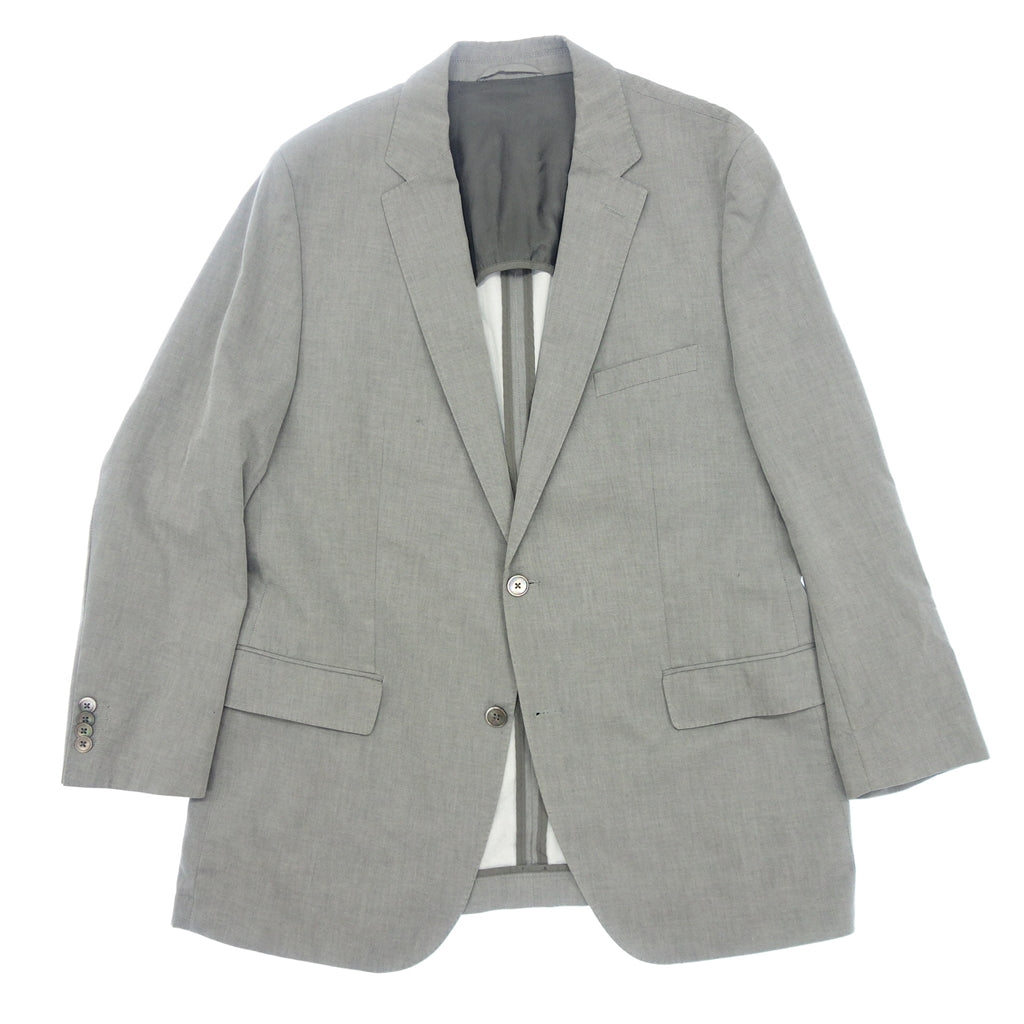 Used ◆ Hugo Boss 2B Single Tailored Jacket Cotton Men's Gray Size 56 HUGO BOSS [AFB46] 