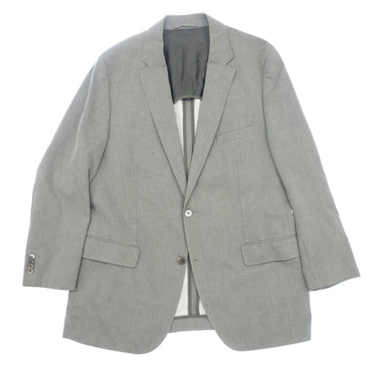 Used ◆ Hugo Boss 2B Single Tailored Jacket Cotton Men's Gray Size 56 HUGO BOSS [AFB46] 