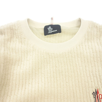 Good Condition◆Moncler Grenoble Fleece Sweat MAGLIA GIROCOLLO 23AW Men's Beige Size M MONCLER GRENOBLE [AFB34] 