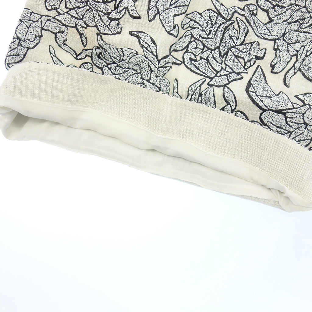 Good condition ◆ Balenciaga Mini Skirt 2013 All Over Pattern Women's White 36 BALENCIAGA [AFB22] 