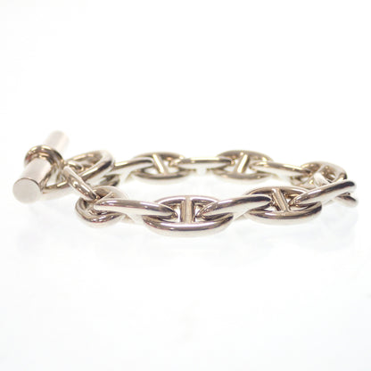 Good condition◆Hermes Bracelet Chaine d'Ancre MM 14 frames Ag925 Silver with box HERMES [LA] 