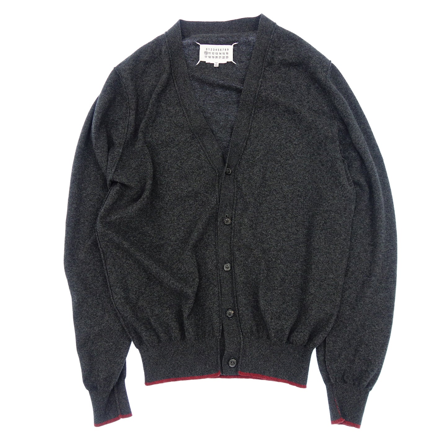 Maison Margiela Knit Cardigan Elbow Patch Men's Gray S Maison Margiela [AFB34] [Used] 