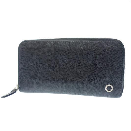 Used ◆Bvlgari long wallet round zip 288252 leather black x red with box BVLGARI [AFI1] 