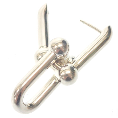 Very good condition◆Tiffany Earrings Large Link Hardware Ag925 Silver 68533694 TIFFANY&amp;Co. [AFI11] 