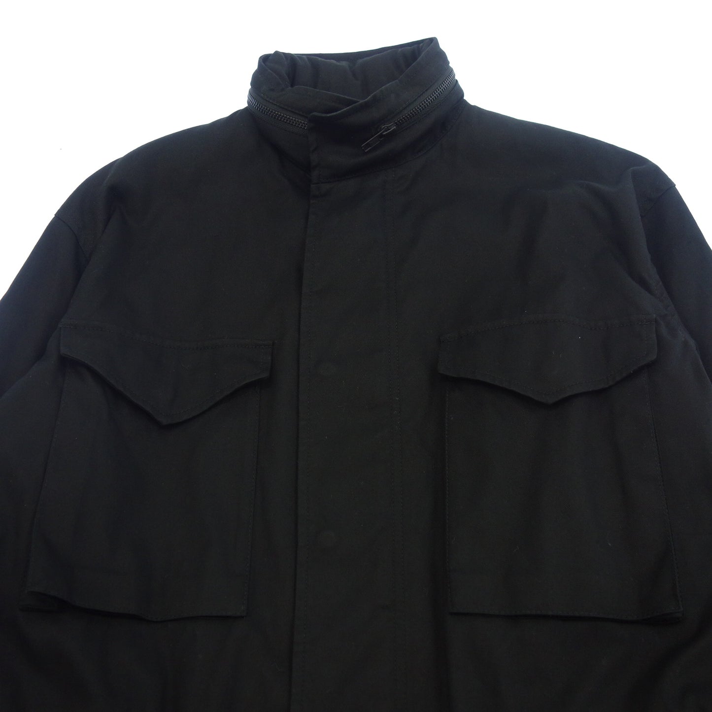 Good condition◆Wise zip up jacket M-65 Men's Black 2 Y's [AFB4] 