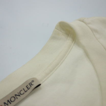 Very good condition◆Moncler T-shirt with pocket cotton 2019 men's size M white MONCLER MAGLIA [AFB3] 