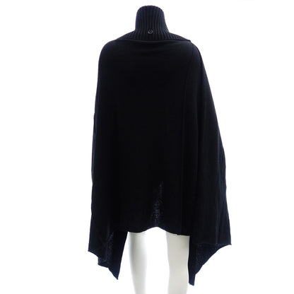 Good condition ◆ Yohji Yamamoto POUR HOMME Knit Poncho Silver Pin 3 Men's Black Yohji Yamamoto POUR HOMME [AFB47] 