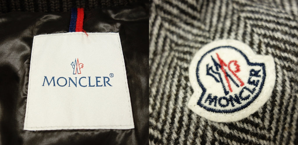 Good Condition◆Moncler 14AW Down Jacket Florian Herringbone Brown ZIND-14-3325 Men's Size 2 MONCLER FLORIAN [AFA15] 